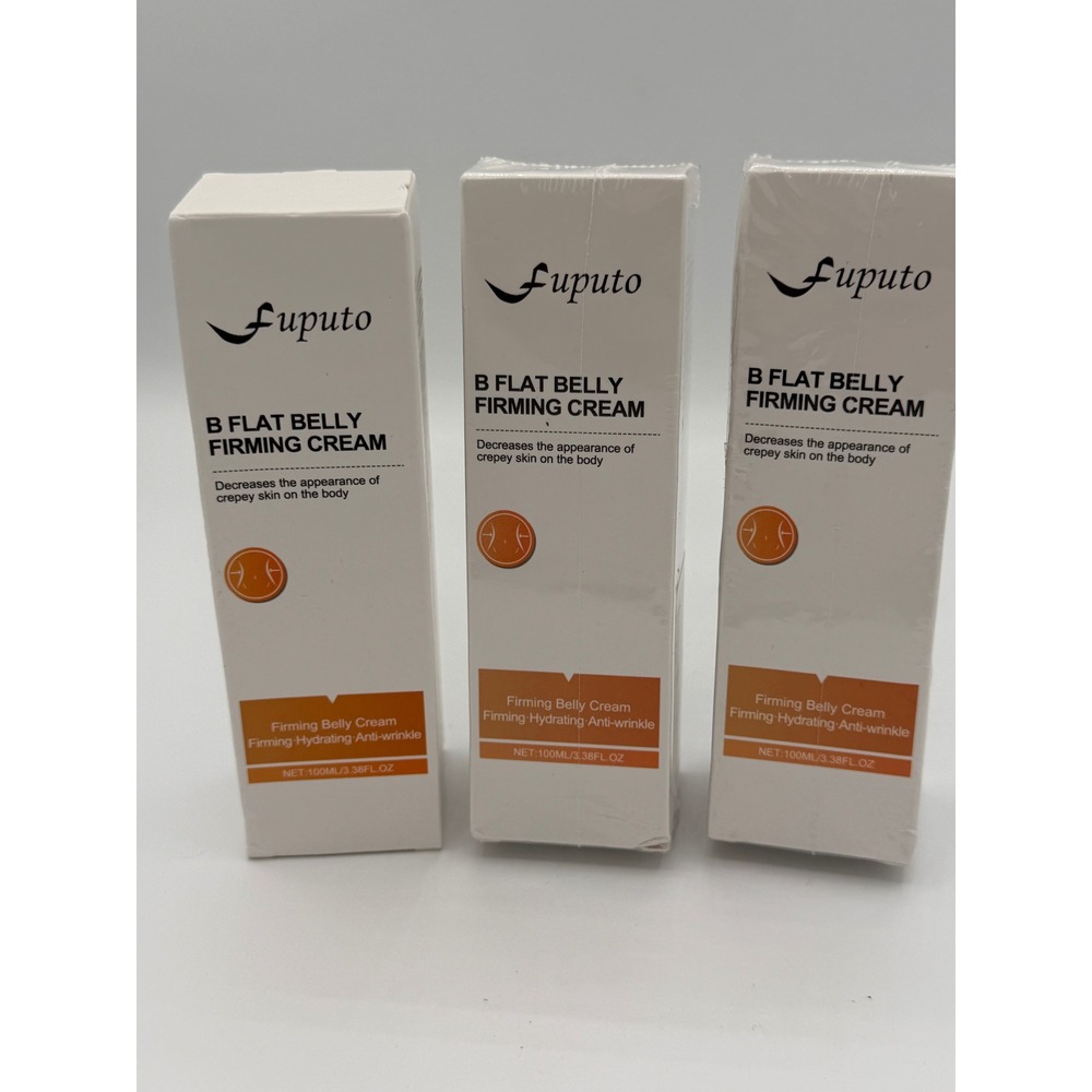 Lot of 3 Fuputo B Flat‎ Belly Firming Cream 100ml Each Anti-Wrinkle Hydrating
